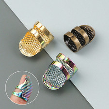 4pcs Hand Sewing Thimble Finger Protector Quilting Metal Thimble Ring DIY Tool