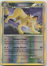 Persian 27/123 Rare HeartGold & SoulSilver Pokemon Reverse Holo LP/MP on eBay