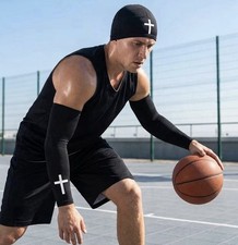 Breathable Quick Dry Moisture-Wicking Headband, Unisex Adults, Black/White
