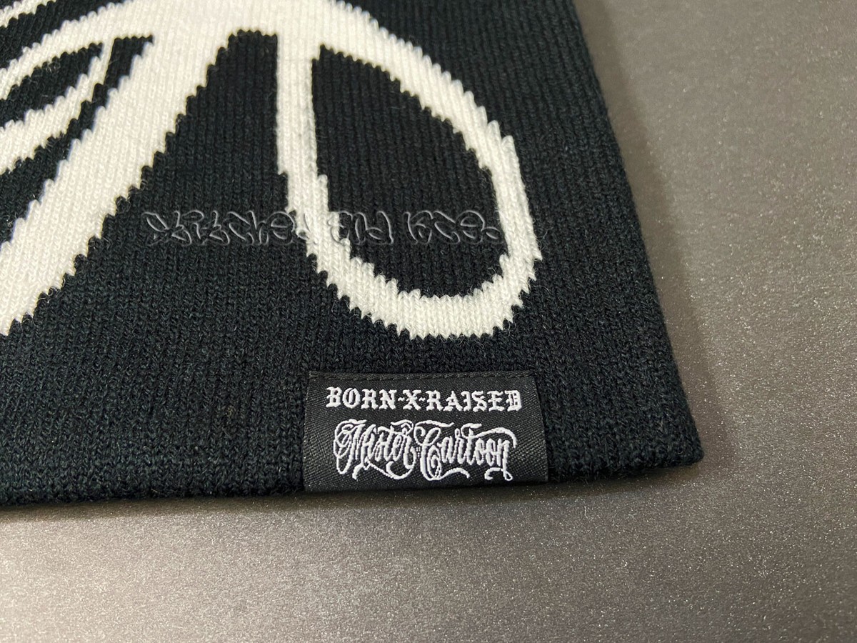 帽子 MR CARTOON BORN RAISED LA SCRIPT SKULLY MR CARTOON BORN RAISED LA SCRIPT SKULLY