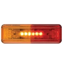 Optronics MCL-67ARB Red/Amber LED Thin Line Side Marker / Clearance Light 