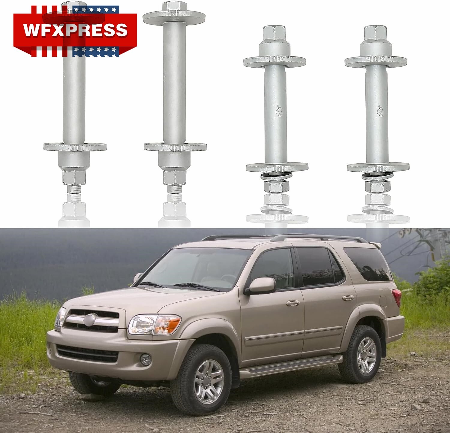 Front Control Arm Lower Camber Bolt Kit For Toyota Land Cruiser Prado