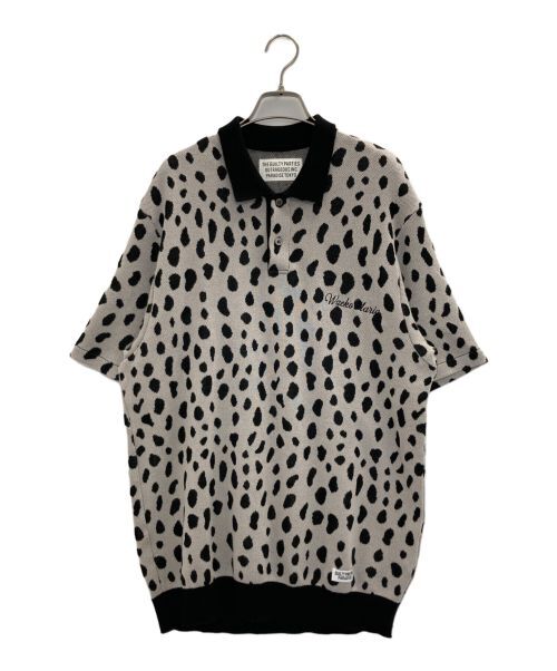 Wacko Maria Leopard Knit Polo Shirt for Men Trendy Fashion Wacko Maria Leopard Knit Polo Shirt for Men Trendy Fashion