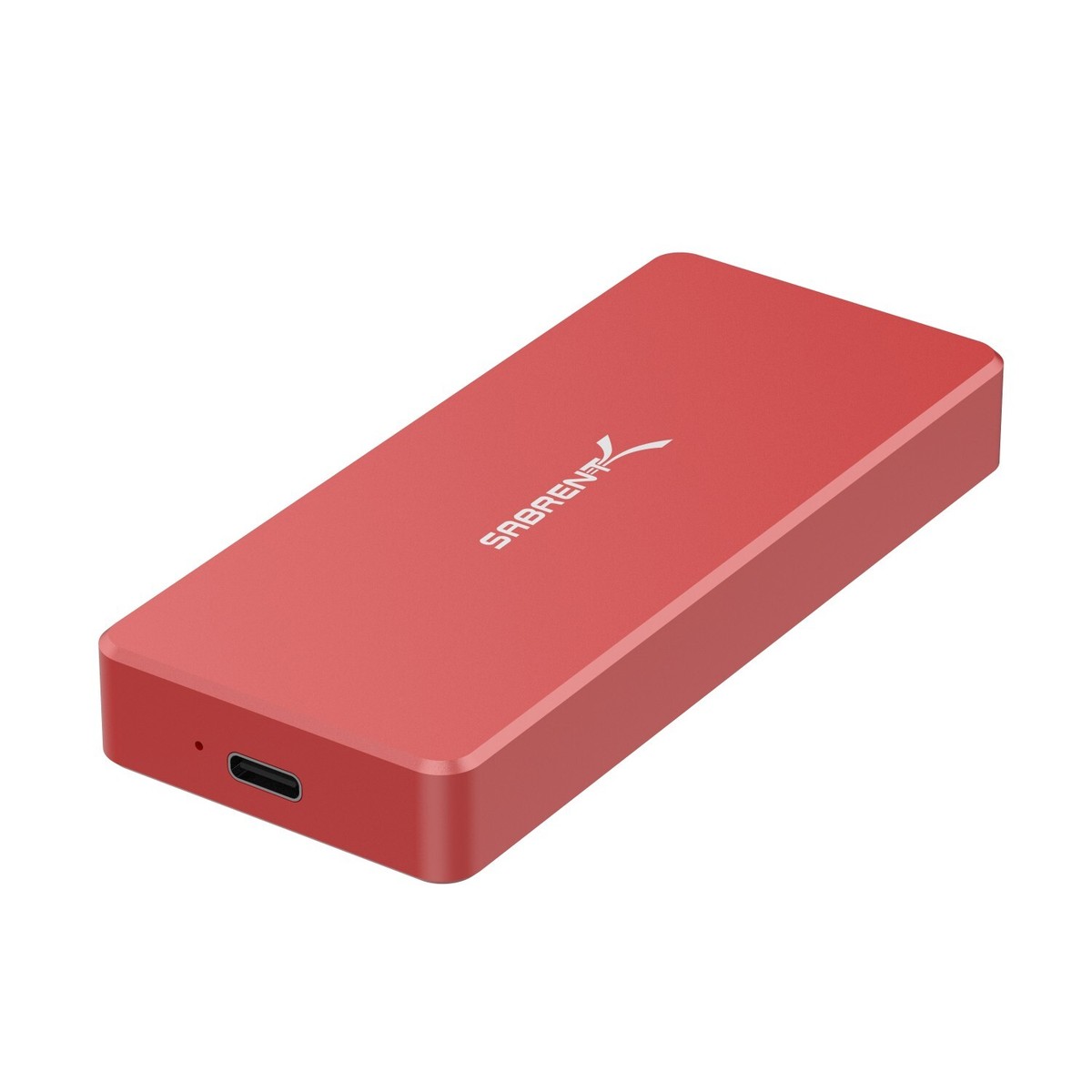 Sabrent USB Type-C Aluminum Enclosure for NVMe SSD in RED (EC
