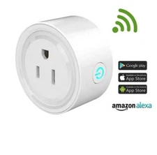 SMART PLUG WIFI Switch Outlet Compatible Alexa, Google assist Android/iOS 4 PACK