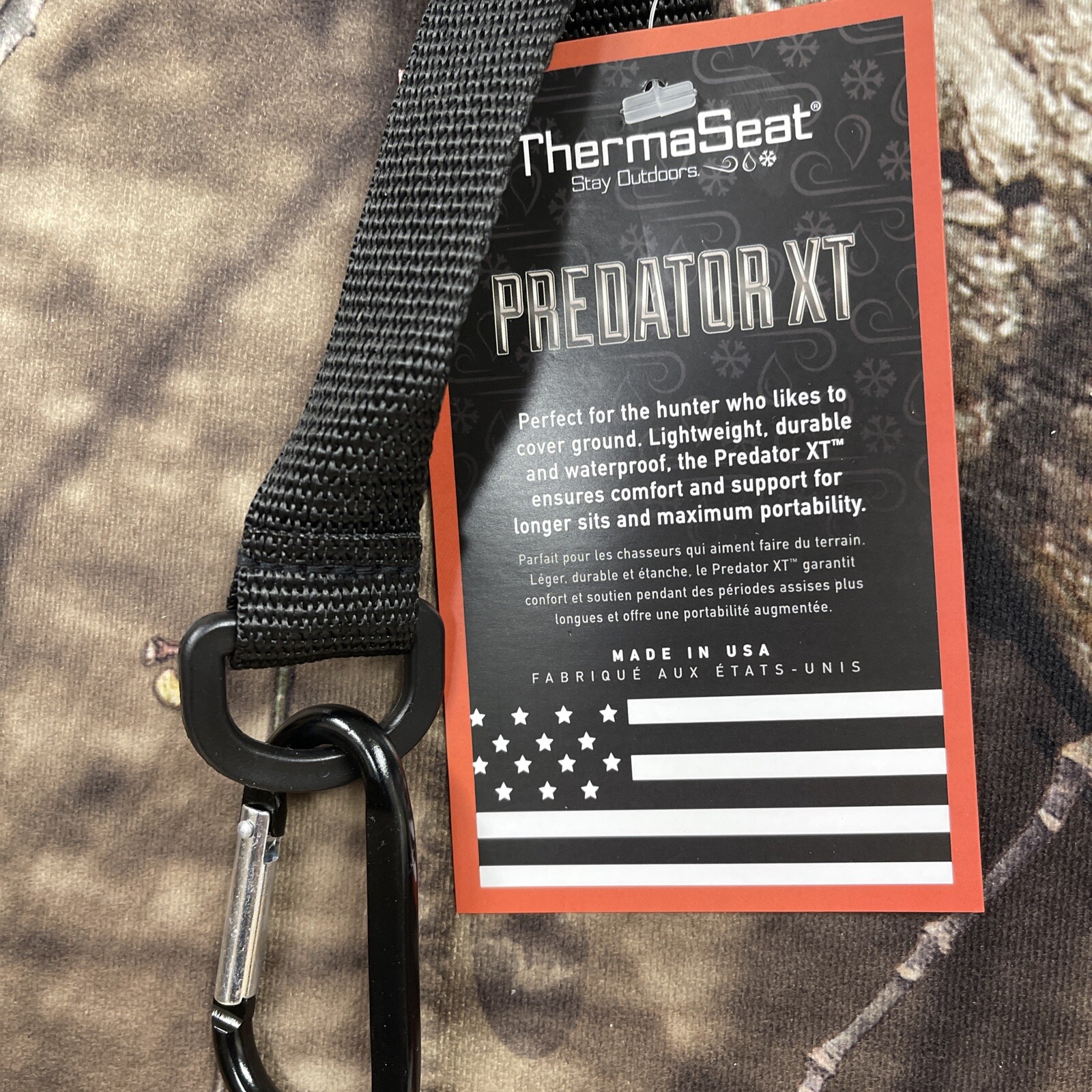 THERM-A-SEAT Predator XT Hunting Seat Cushion, Mossy Oak Break-Up Country New