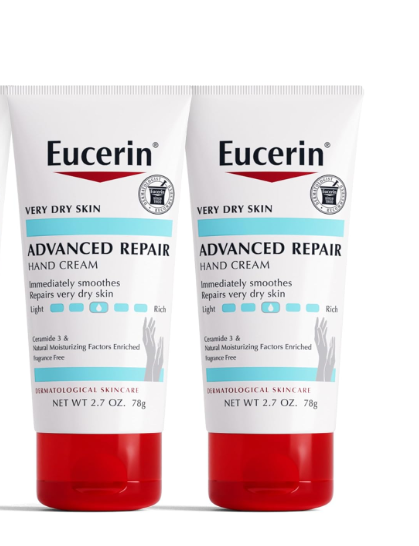 2-Pack Eucerin Advanced Repair Fragrance-Free Hand Lotion for Intense Hydration
