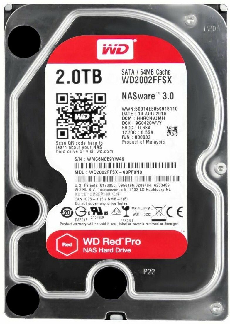 Western Digital Red Pro (7200RPM, 3.5