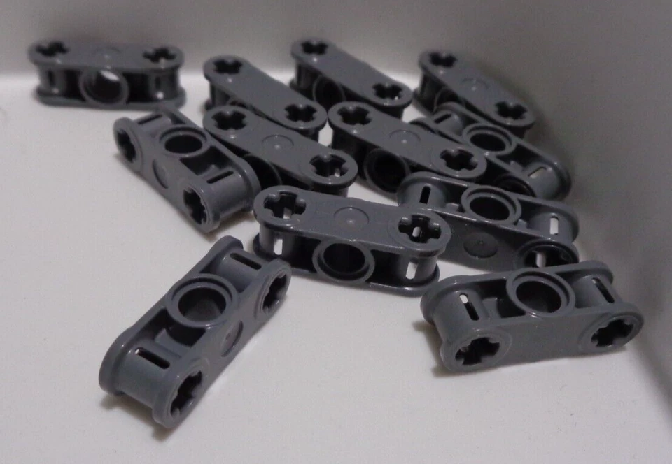 LEGO TECHNIC 32184 42142 Double Cross Block with Two Axle Dark Stone Grey x12