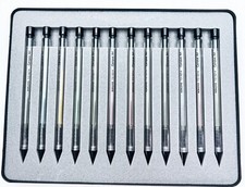 kokuyo Japan 0.5mm 12pcs Color mechanical pencil set with box Transparent Barrel