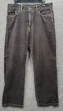Scott Barber Mens Brown Corduroy Jeans Sz 34 Stile Model 5 Pocket Made in Italy