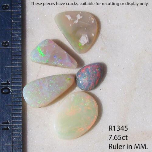 Lightning Ridge Opal 7,65 Karat natürlicher fester Opal für Schmuck (hat Risse) R1345 - Bild 3 von 3
