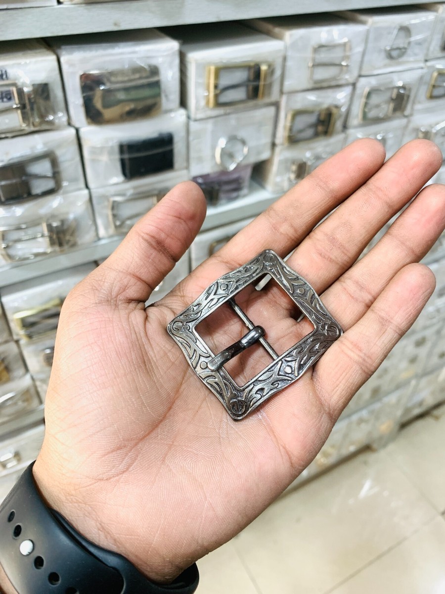 Lot De 10 Boucles De Ceinture Western Argent Antique - 25mm - Craft By Universal