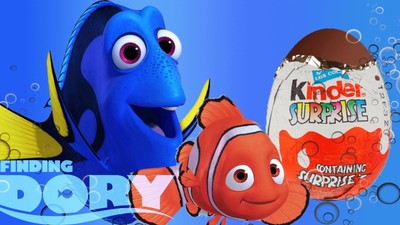 kinder surprise finding dory