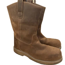 Muck Mens Leather Comp Toe Wellie Mid Boot Size 11.5M Waterproof Workboot Safety