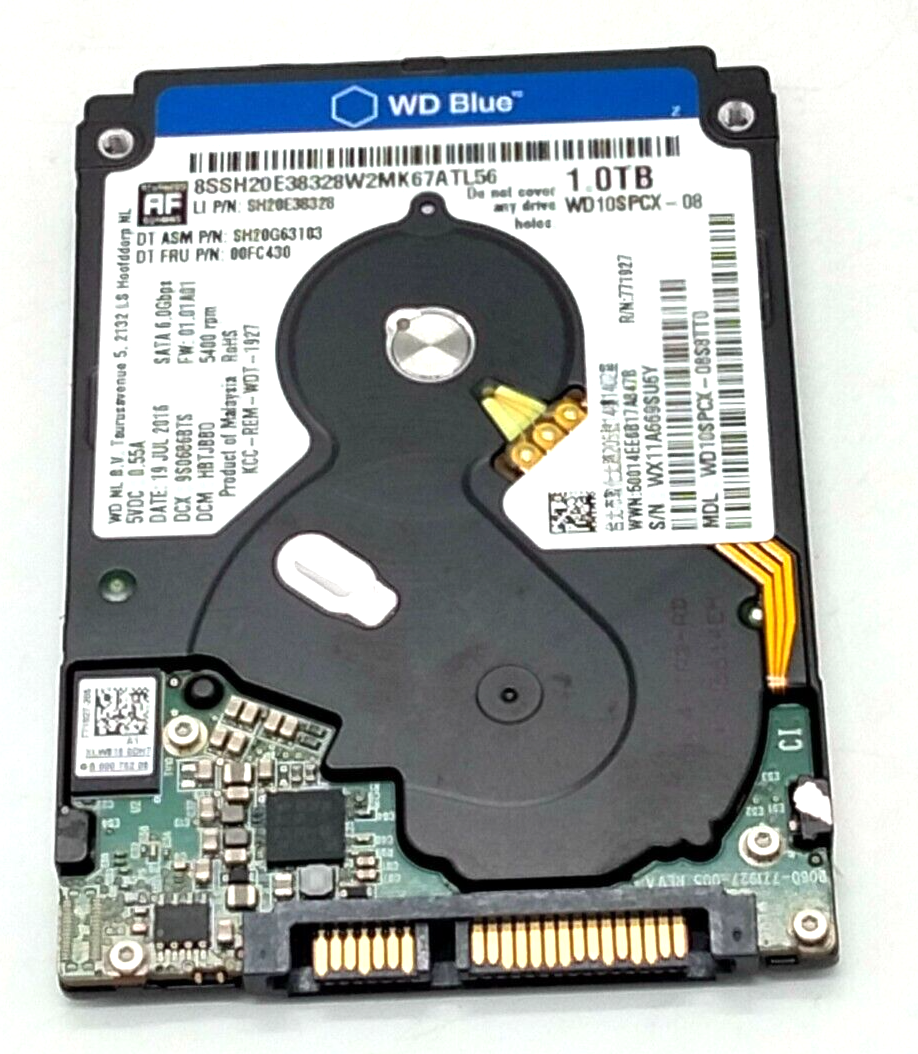 WD Blue 1TB 5400 7.2mm SATA 2.5