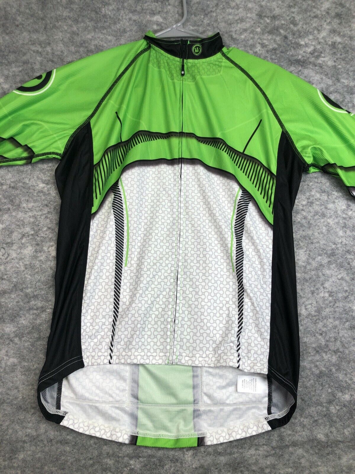 Canari Cycling Shirt Adult Men Medium Green Black 1/2 Zip Pullov
