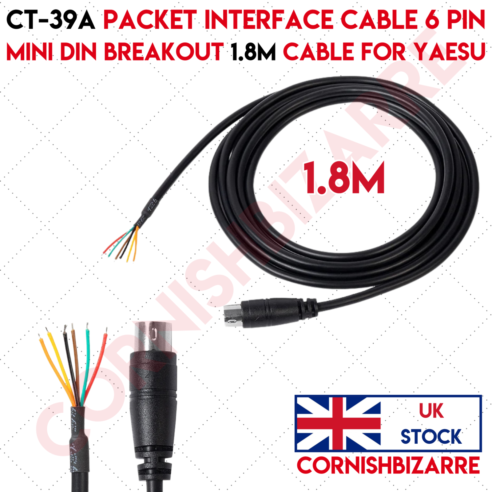 Câble Interface YAESU CT-39A – Pour FT-817/897/857/950 – Réf. 100115 – Neuf