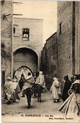 CPA Marrakesh une rue maroc (1422014)