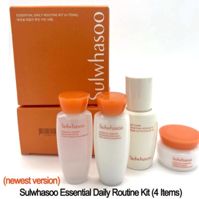 Sulwhasoo Essential Daily Routine Kit (4 Items) Anti Wrinkle Moisturizing