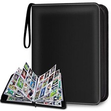 900 pockets trading card album folder, baseball card binder with sleeves, col...