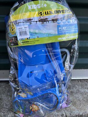 U.S. Divers snorkel  Kids Youth Snorkeling Set S/M (9-13 shoe size) Adjustable