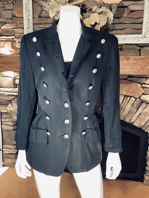 ジャケット・アウター 80s 90s Vintage Navy Blazer Jacket USA Vintage 80s/90s Navy Style Blazer /Jacket with Silver Buttons