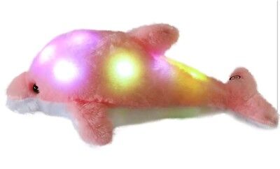 Wewill Dolphin Creative Colorful LED Light Stuffed Animal Glowing Plush Toy Pink | eBay