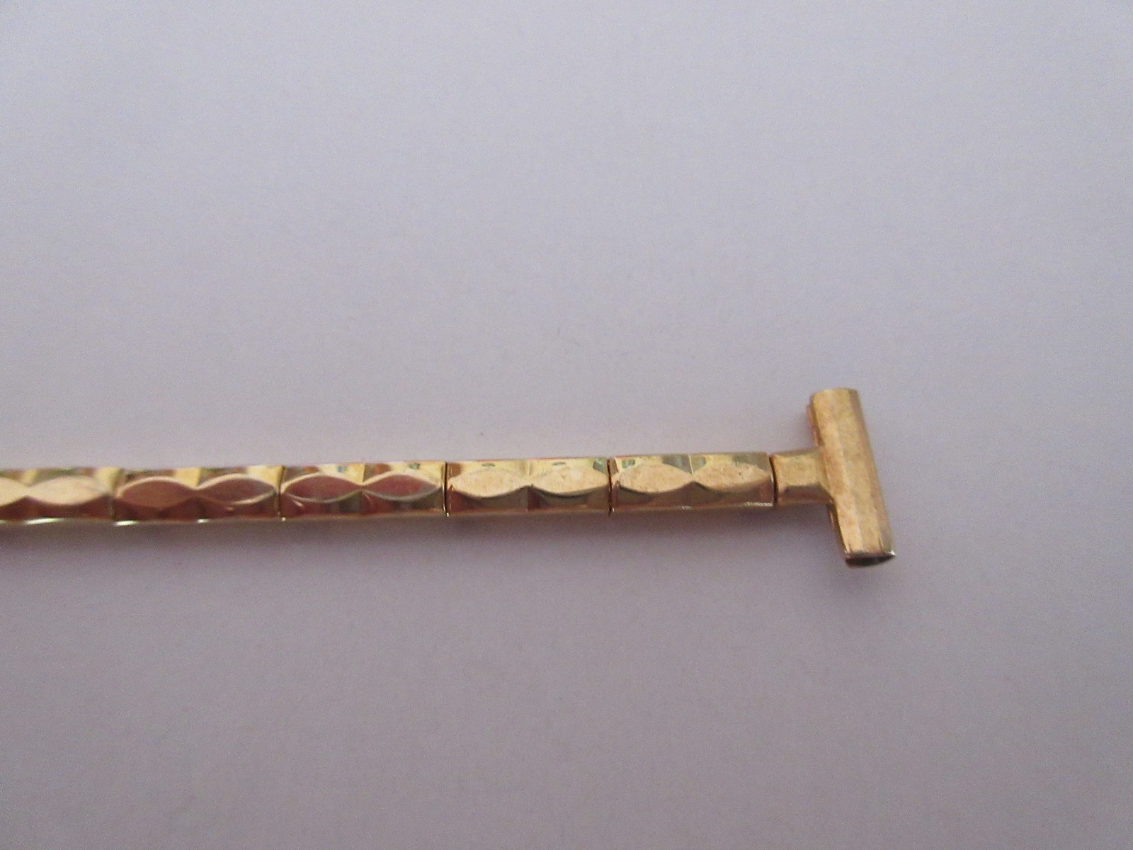 LADIES GOLD TONE EXPANDING WATCH STRAP 10MM STRAIGHT ENDS eBay