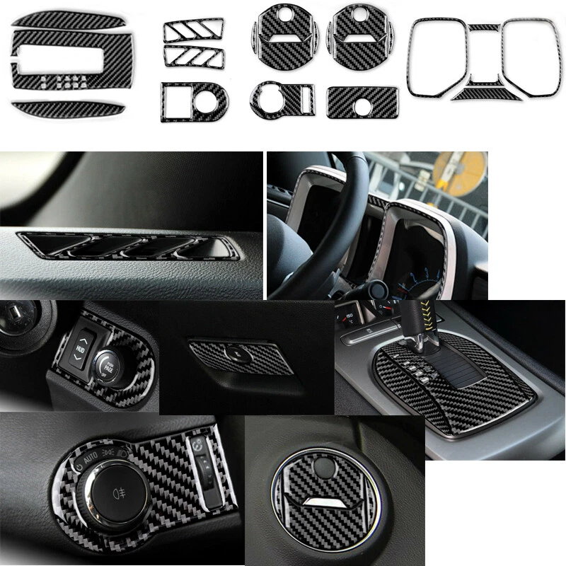For Chevrolet Camaro Carbon Fiber Interior Accessories Kit Cover