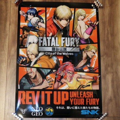SNK Fatal Fury Plastic Poster Size A2 Official Store L/E Japan