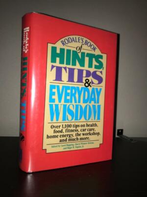Rodale's Book of Hints, Tips & Everyday Wisdom (1994) Hdback with DJ