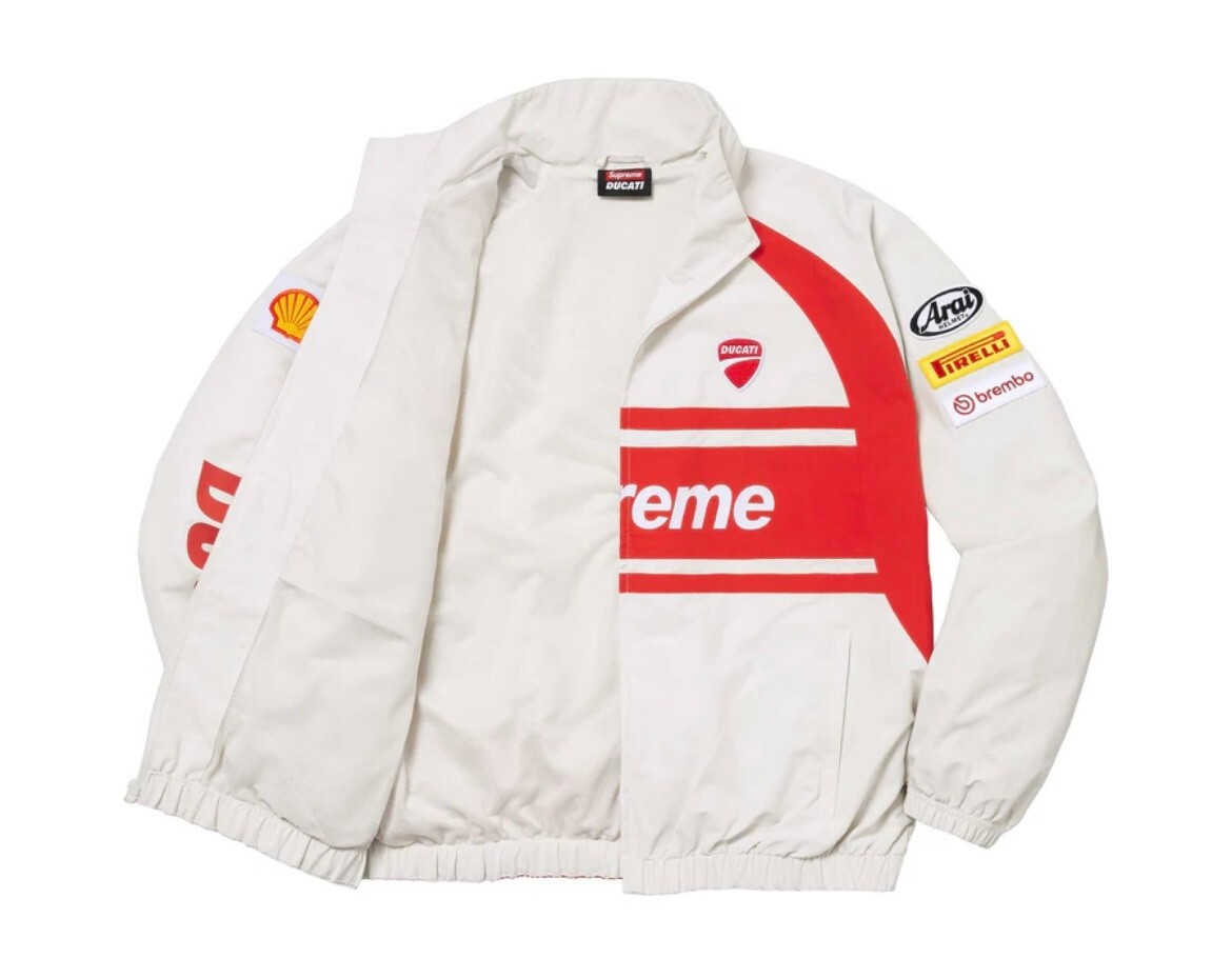 Supreme Ducati Track Jacket Light Grey L | eBay