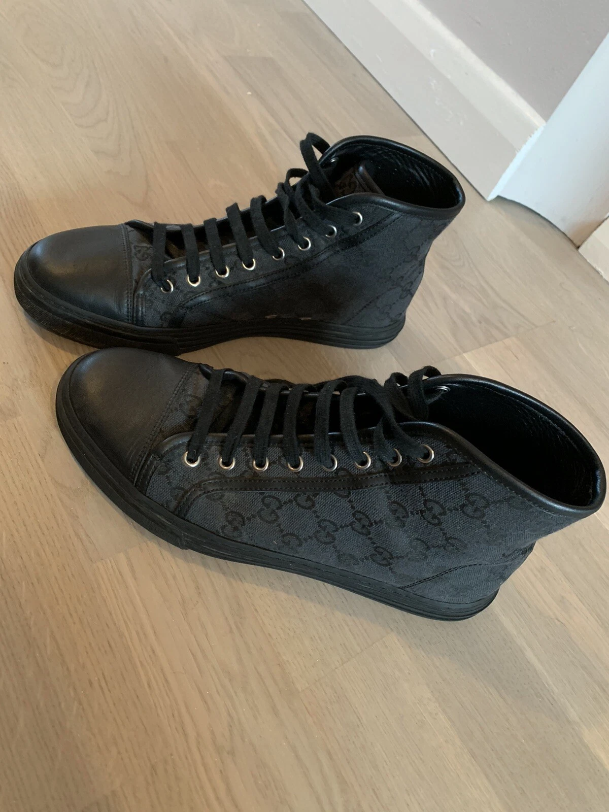Gucci Homme Chaussures Baskets Hi Tops 100% Authentique Taille sur Photos Ultra Rare