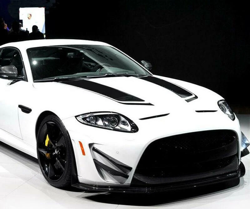 2x 85cm Black Racing Sports Car Hood Mount Sticker Bonnet Stripe Decal Universal — 第 4/4 张图片