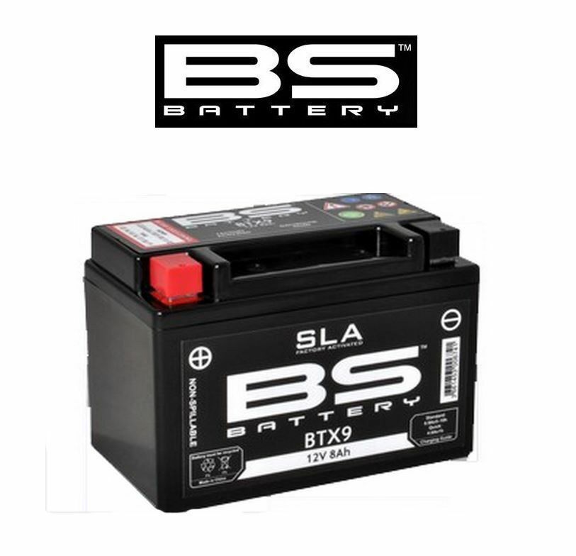 Batterie BS BTX9 SLA 12V avec technologie anti-vibration pour Husqvarna SM 125