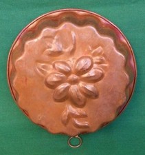 VECCHIO STAMPO FORMA IN RAME PER BUDINO BUDINIERA TORTIERA. N° 15O.