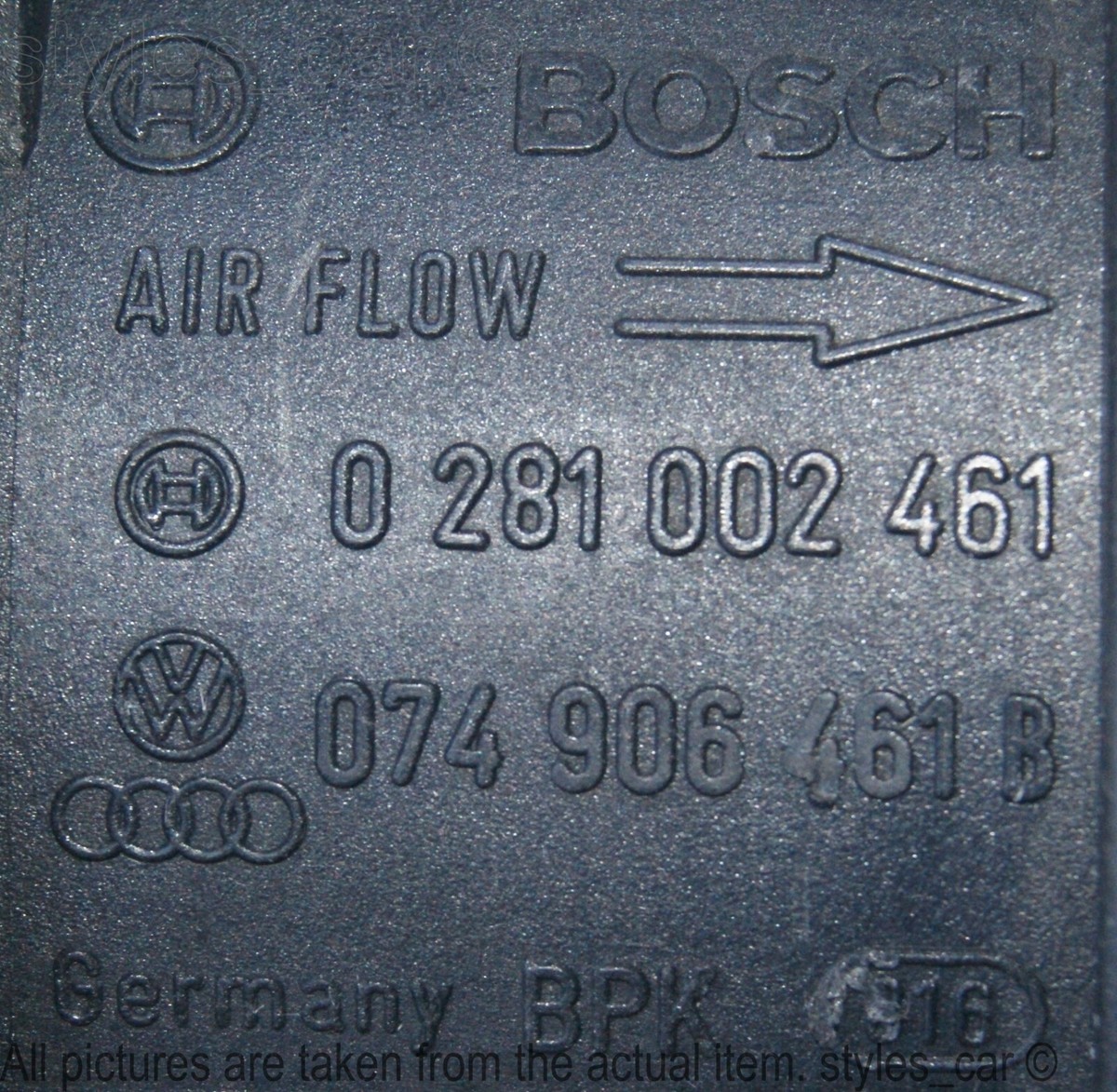 074906461B Genuine Audi VW Skoda 1.9 - 2.0 Mass Air Flow Meter 