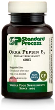 Standard Process Okra Pepsin E3 Whole Food Digestion, 90 Capsules