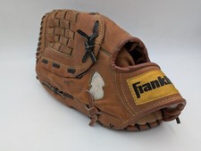 Franklin Softball Mitt Glove 4955 12" Leather Deep Flex Pocket Cowhide LHT