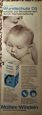 PUBBLICITÀ ORIG 1963 MOLTEX pannolini protezione ferite D5