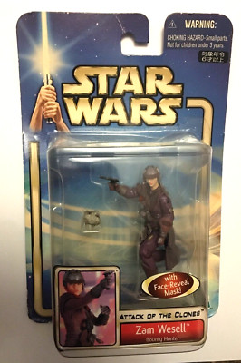 ZAM WESELL BOUNTY HUNTER ATTACK OF THE CLONES 3,75'' STAR WARS HASBRO