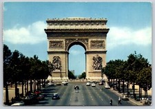 Postcard  Paris France L Arc de Triomphe Arch of Triumph 1978