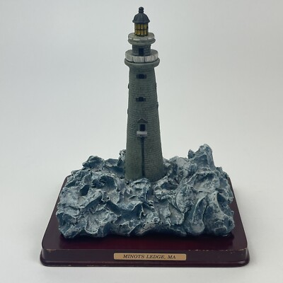 Vintage 1998 Oneida Studios Lighthouse Point Collection Minots Ledge Massachuset