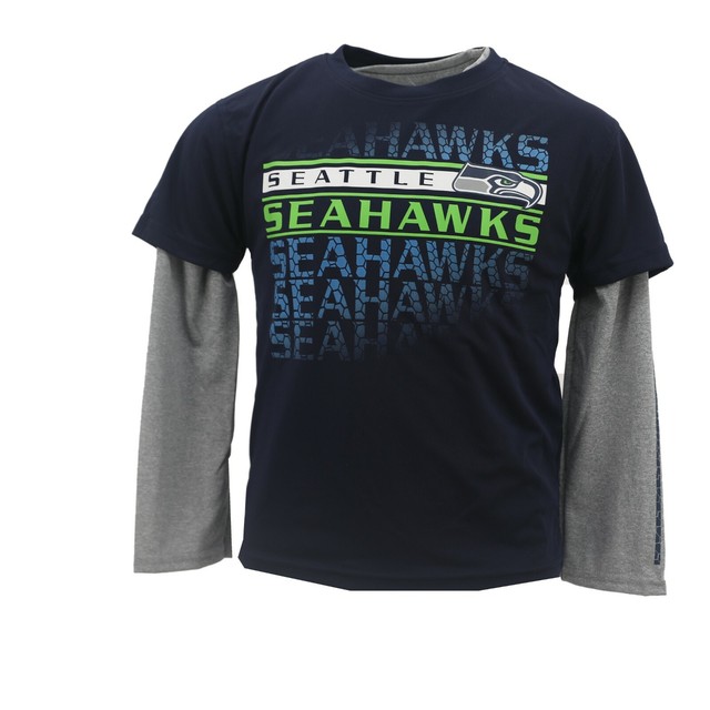 Seattle Seahawks Official NFL Apparel Youth Kids Size 2 Athletic Shirt