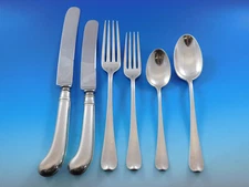 Rattail Antique by Dominick & Haff Sterling Silver Flatware Set Service 72 pcs