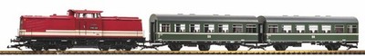 Piko G 37145 - Start-Set R/C Personenzug V100 mit 2 x Rekowagen DR III  Neuware