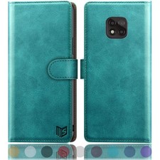 Suanpot For Moto G Power 2021 Rfid Blocking Leather Wallet Case Credit Card
