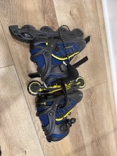 Schwinn Youth Inline Skates Adjustable Blue Yellow Black Comfortable Fit Roller