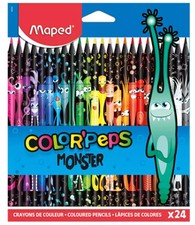 Kredki Colorpeps Monster trójkątne 24 kol MAPED Maped
